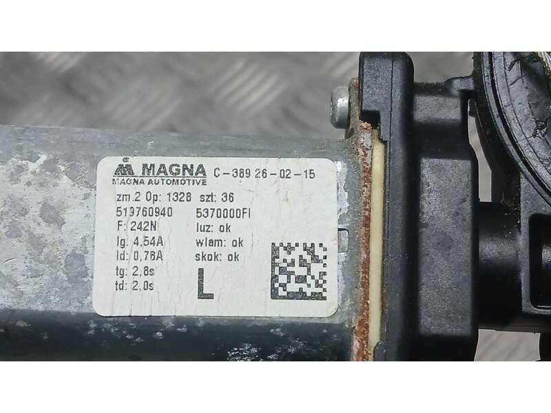 Recambio de elevalunas delantero derecho para fiat nuova 500 (150) s referencia OEM IAM 519760940 ELECTRICO 2 PINS C389260215