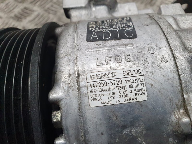 Recambio de compresor aire acondicionado para opel grandland x design line referencia OEM IAM 9830103980 4472505720 DENSO