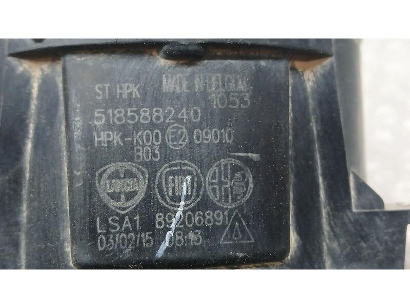 Recambio de faro antiniebla izquierdo para fiat nuova 500 (150) s referencia OEM IAM 518588240  89206891