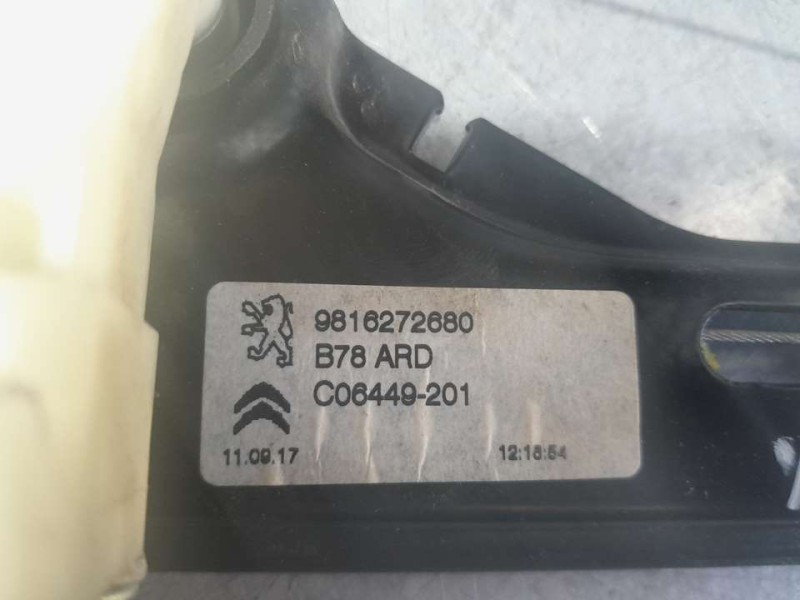 Recambio de elevalunas trasero derecho para citroën c4 picasso 1.2 12v e-thp / puretech referencia OEM IAM 9826076480  ELECTRICO