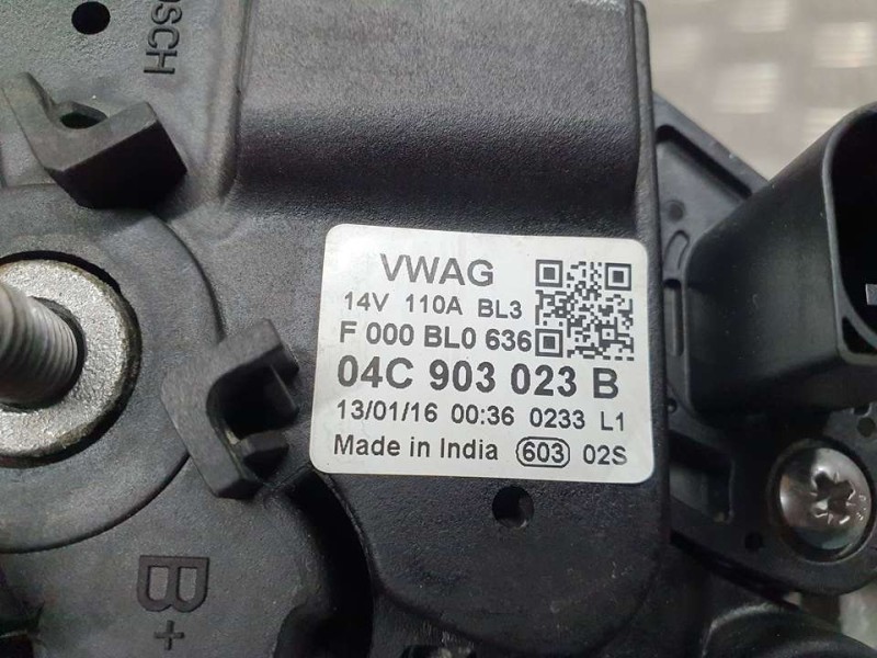 Recambio de alternador para volkswagen up! (122) move up! bmt referencia OEM IAM 04C903023B F000BL0636 