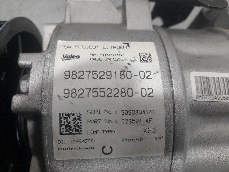 Recambio de compresor aire acondicionado para peugeot 5008 ii (mc_, mj_, mr_, m4_) 1.2 (mrhnyh, mrhnyw, mrhnsj, mrhnsu, mrhnsm) 