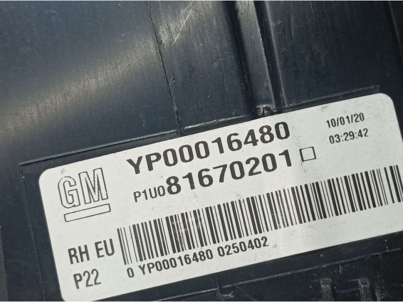 Recambio de piloto trasero derecho para opel grandland x design line referencia OEM IAM 81670201  INTERIOR