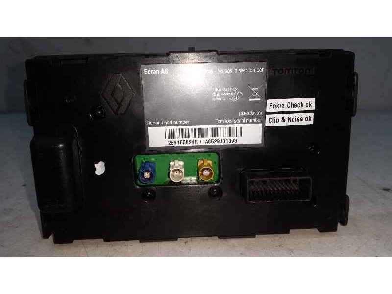 Recambio de sistema navegacion gps para renault clio iii 20 aniversario referencia OEM IAM IA6529J01393 259155024R TOMTOM