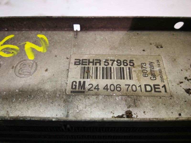 Recambio de intercooler para opel zafira a elegance referencia OEM IAM 57965 24406701 BEHR