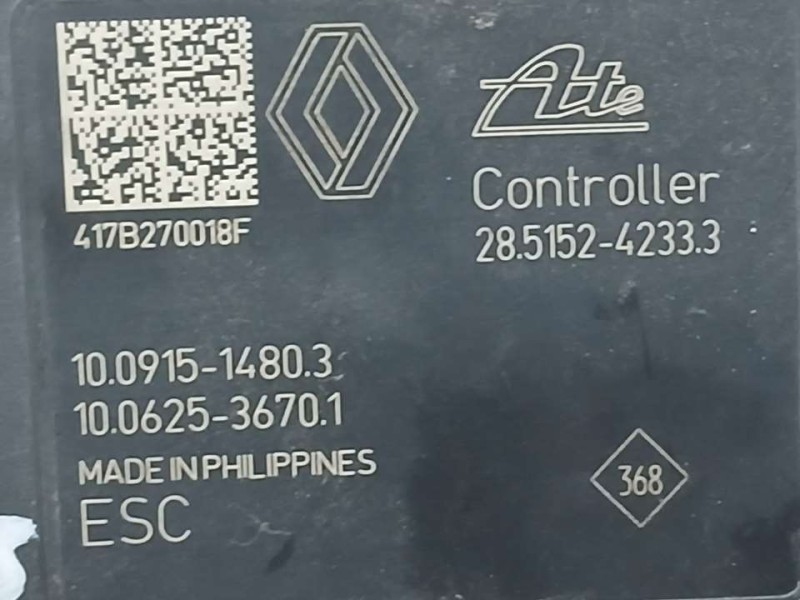 Recambio de abs para renault megane iv berlina 5p business referencia OEM IAM 476607355R 10022010264 ATE