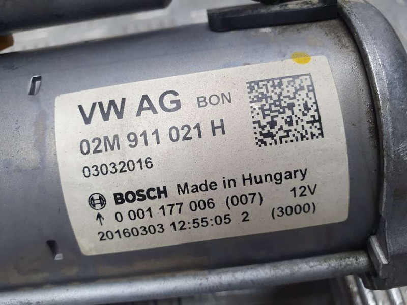 Recambio de motor arranque para volkswagen up! (122) move up! bmt referencia OEM IAM 02M911021H 0001177006 BOSCH