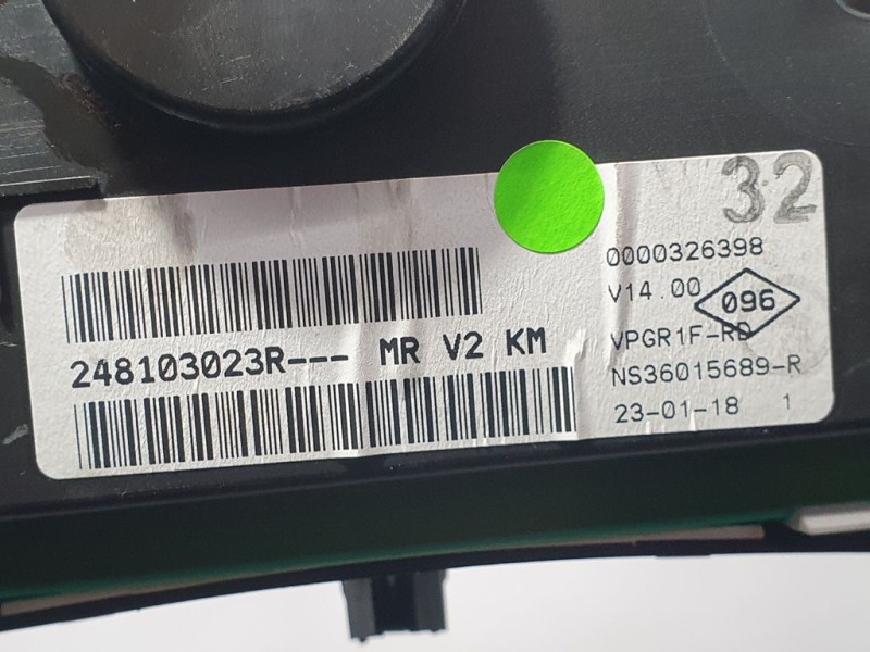 Recambio de cuadro instrumentos para dacia sandero stepway referencia OEM IAM 248103023R NS36015689R JOHNSON CONTROLS