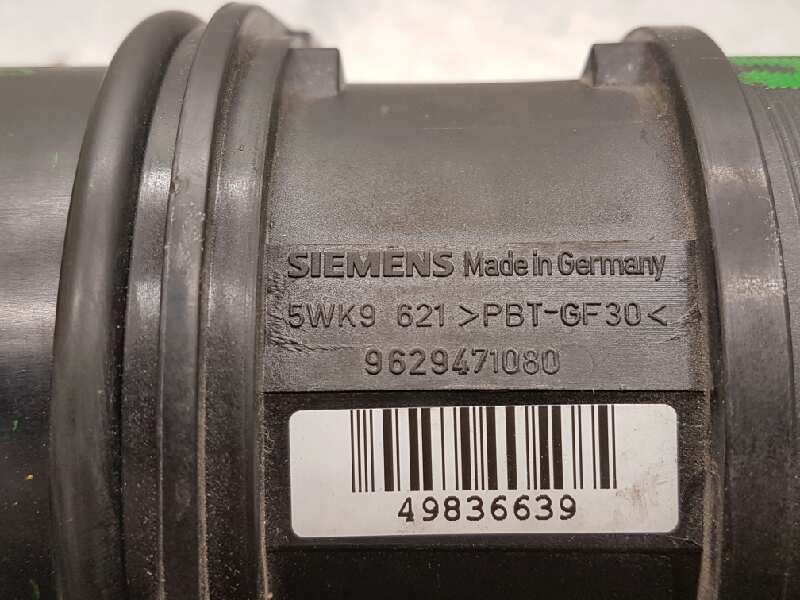 Recambio de caudalimetro para peugeot 307 break / sw (s1) 2.0 hdi cat referencia OEM IAM 9629471080 5WK9621 SIEMENS