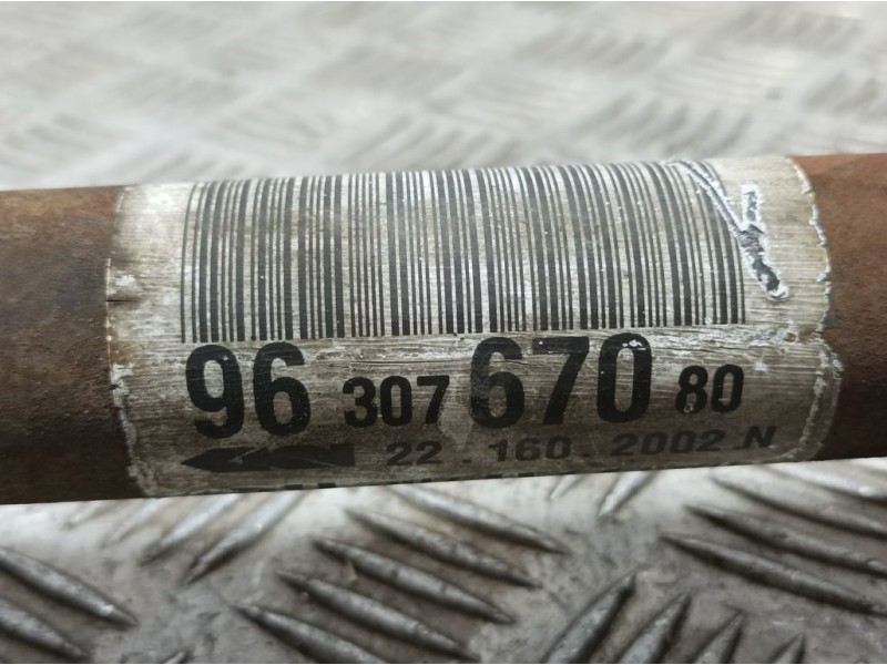 Recambio de transmision delantera izquierda para peugeot 206 berlina xr referencia OEM IAM 9630767080  