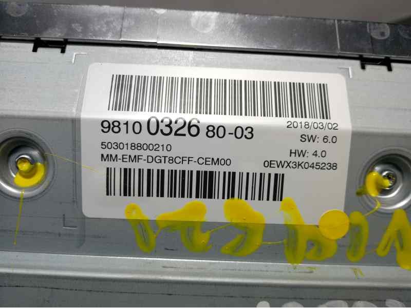 Recambio de pantalla multifuncion para peugeot 3008 active referencia OEM IAM 9810032680  