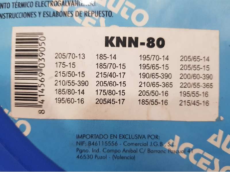 Recambio de cadenas para universal accesorio - referencia OEM IAM KNN-80  AUTO ACCESORIOS