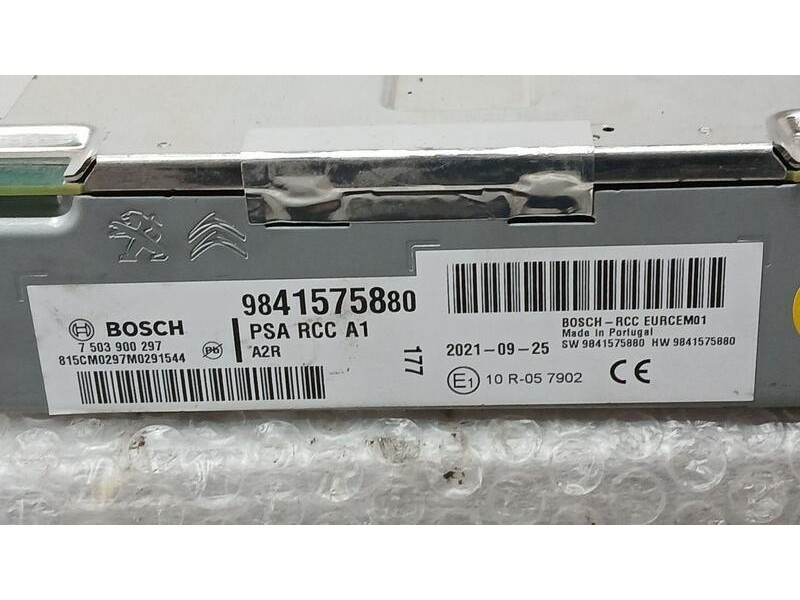 Recambio de sistema audio / radio para peugeot 208 ii (ub_, up_, uw_, uj_) 1.5 bluehdi 100 referencia OEM IAM 9841575880 BOSCH 7