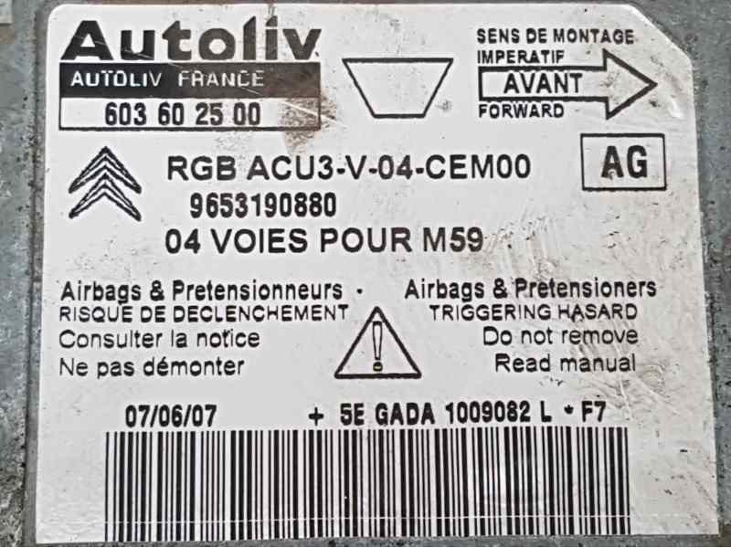 Recambio de airbag delantero izquierdo para citroën berlingo 1.6 hdi 75 sx familiar referencia OEM IAM 96639595XT01  