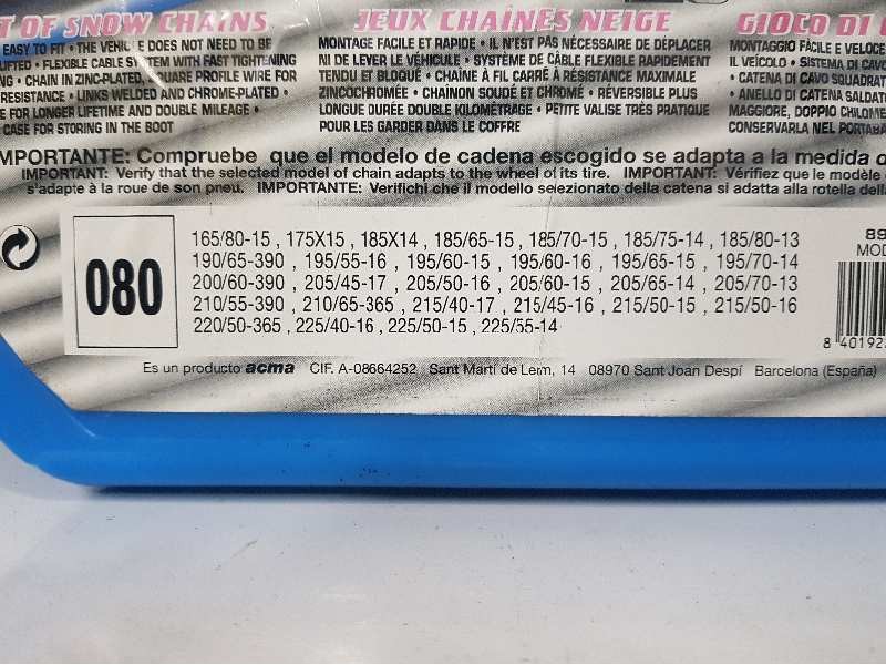Recambio de cadenas para universal accesorio - referencia OEM IAM Nº 080  ACMA