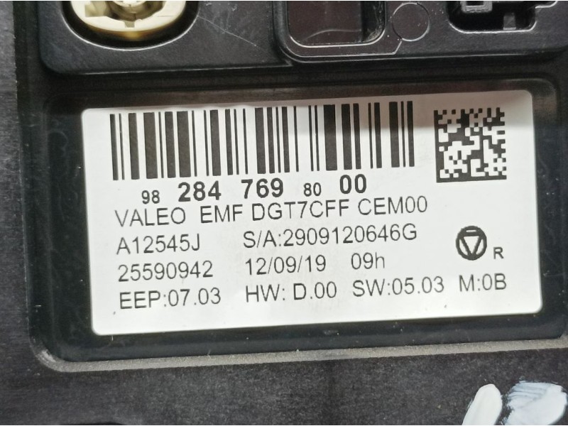 Recambio de sistema navegacion gps para citroën c3 live referencia OEM IAM 9828476980 25590942 VALEO