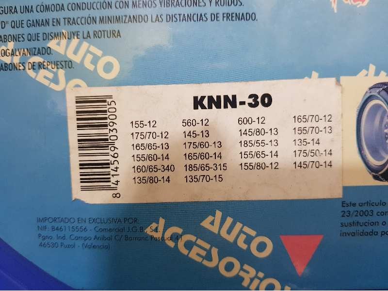 Recambio de cadenas para universal accesorio - referencia OEM IAM KNN-30  AUTO ACCESORIOS