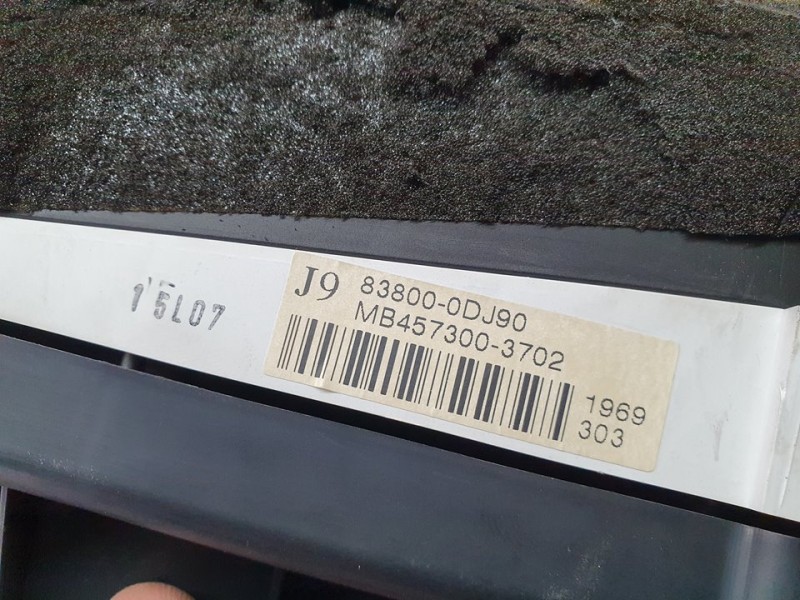 Recambio de cuadro instrumentos para toyota yaris active referencia OEM IAM 838000DJ90 MB4573003702 