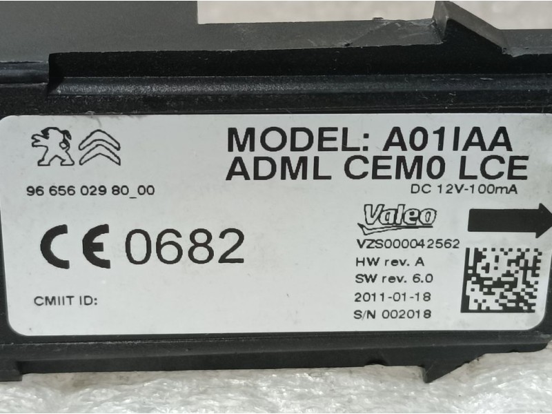 Recambio de modulo electronico para peugeot 508 allure referencia OEM IAM 966560298000 VZS000042562 VALEO