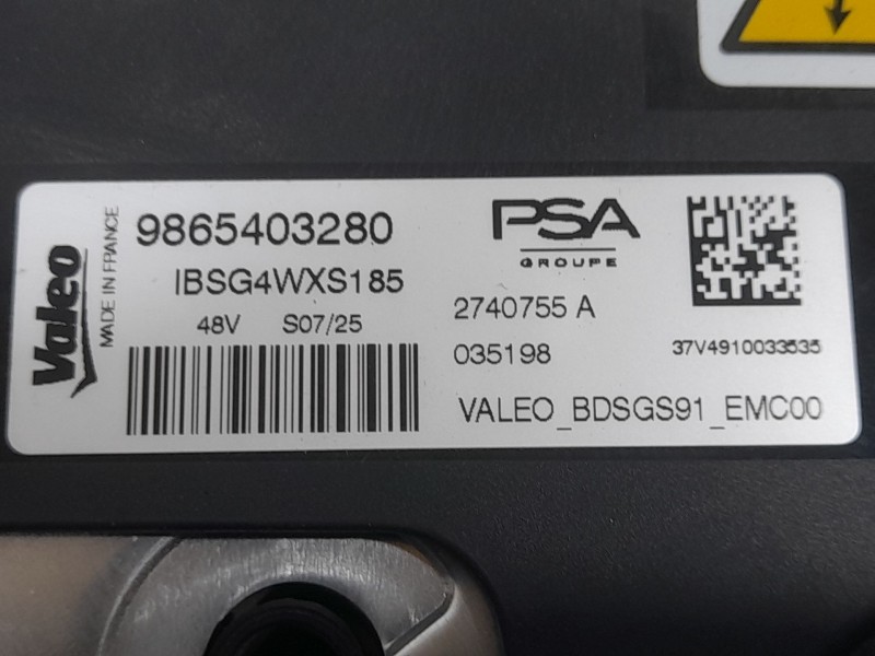 Recambio de alternador para peugeot 208 ii (ub_, up_, uw_, uj_) 1.2 puretech 100 referencia OEM IAM 9865403280 BDSGS91 VALEO