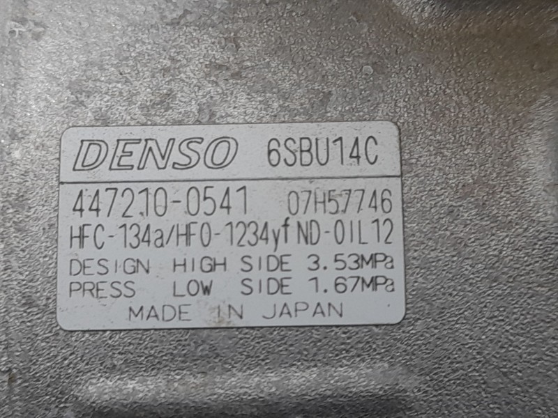 Recambio de compresor aire acondicionado para peugeot 208 ii (ub_, up_, uw_, uj_) 1.2 puretech 100 referencia OEM IAM 9850821180