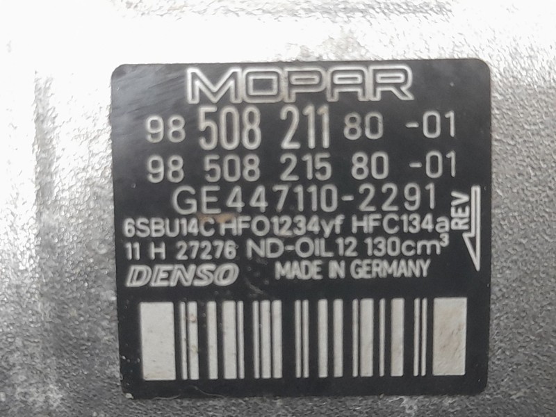 Recambio de compresor aire acondicionado para peugeot 208 ii (ub_, up_, uw_, uj_) 1.2 puretech 100 referencia OEM IAM 9850821180