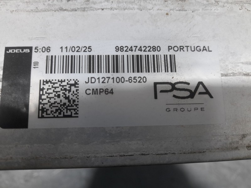 Recambio de intercooler para peugeot 208 ii (ub_, up_, uw_, uj_) 1.2 puretech 100 referencia OEM IAM 9824742280  