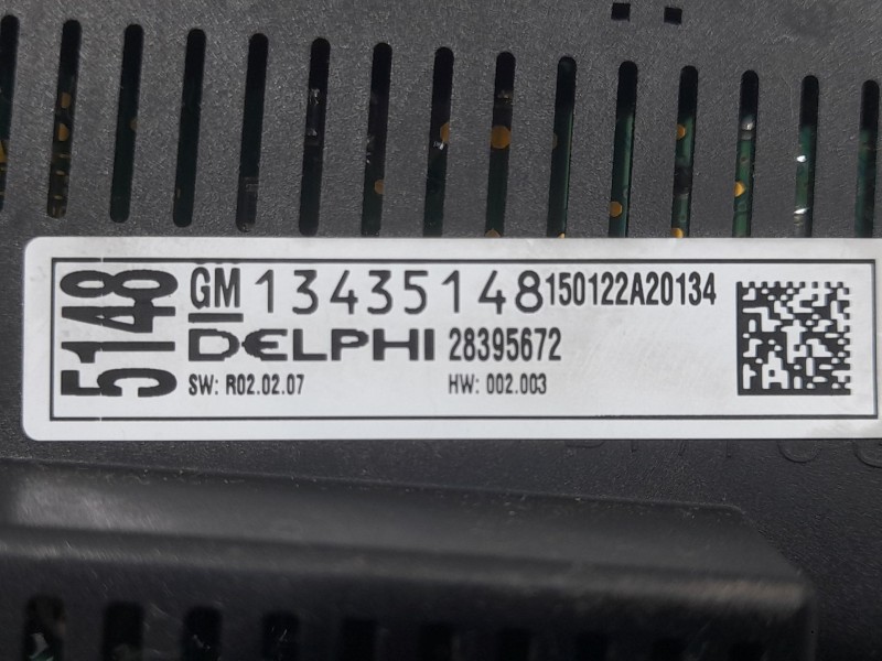 Recambio de mando climatizador para opel meriva b monospace (s10) 1.4 (75) referencia OEM IAM 13435148 283955672 DELPHI