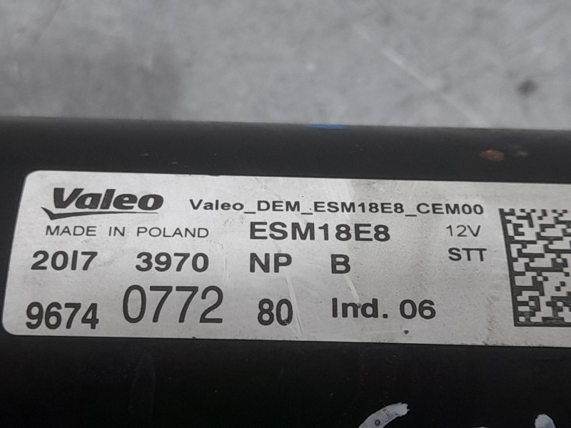 Recambio de motor arranque para peugeot 308 ii (lb_, lp_, lw_, lh_, l3_) 1.2 thp 110 referencia OEM IAM 9674077280 ESM18E8 VALEP