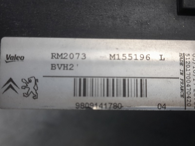 Recambio de radiador agua para peugeot 308 ii (lb_, lp_, lw_, lh_, l3_) 1.2 thp 110 referencia OEM IAM 9809141780  