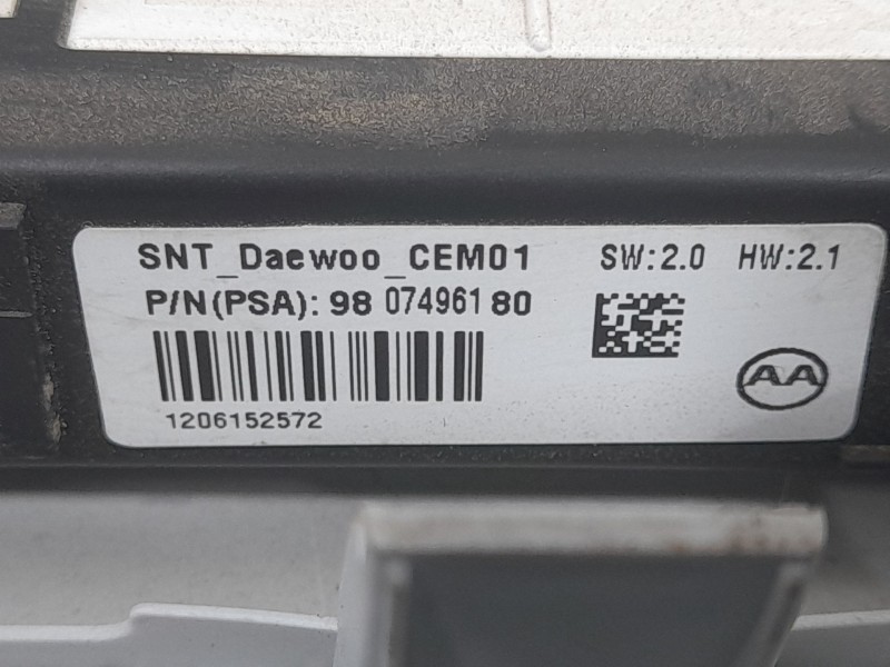 Recambio de luz interior para peugeot 308 sw style referencia OEM IAM 9807496180  