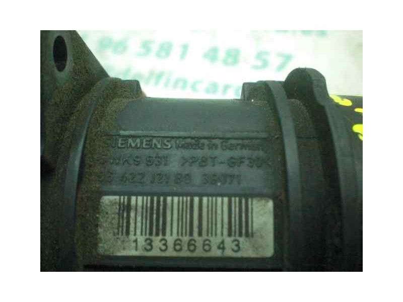 Recambio de caudalimetro para peugeot 206 berlina 1.4 hdi referencia OEM IAM 9642212180 5WK9631 SIEMENS
