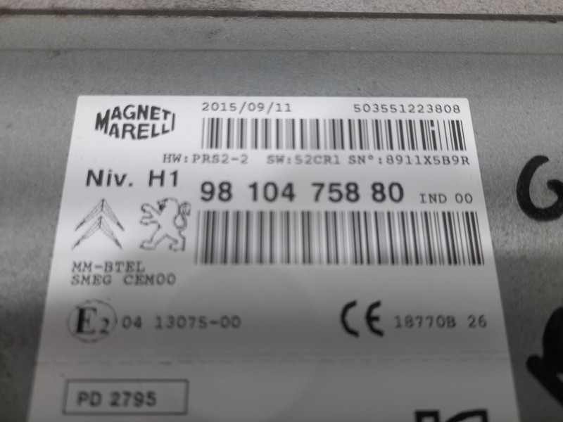 Recambio de sistema audio / radio para peugeot 308 sw style referencia OEM IAM 9810475880  