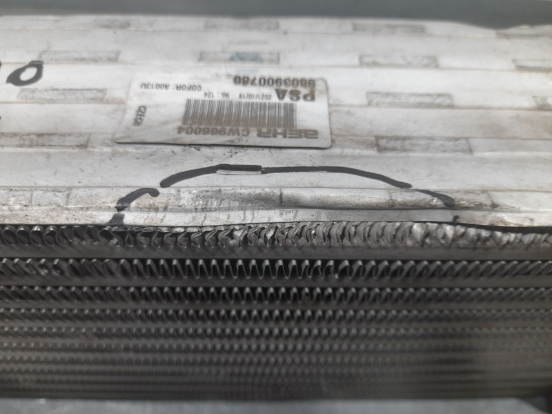 Recambio de intercooler para citroën c3 iii (sx) 1.5 bluehdi 100 (sxyhyp, sxyhtu) referencia OEM IAM 9803900780 CW966004 BEHR