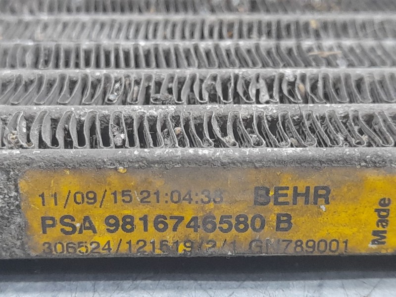 Recambio de condensador / radiador aire acondicionado para peugeot 308 sw style referencia OEM IAM 9816746580B  BEHR