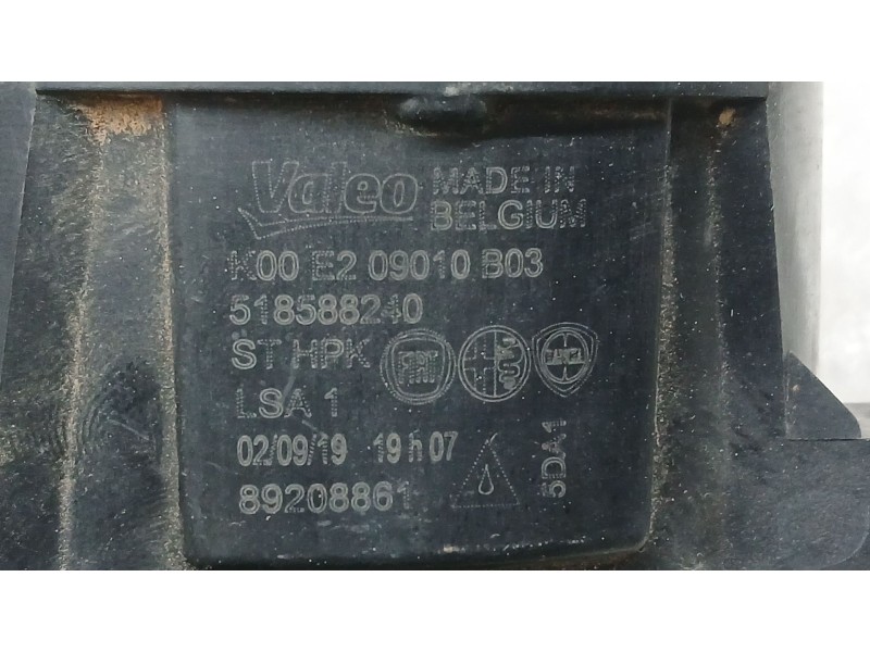 Recambio de faro antiniebla izquierdo para fiat tipo hatchback (356_, 357_) 1.4 (356hxa1b) referencia OEM IAM 518588240 VALEO 89