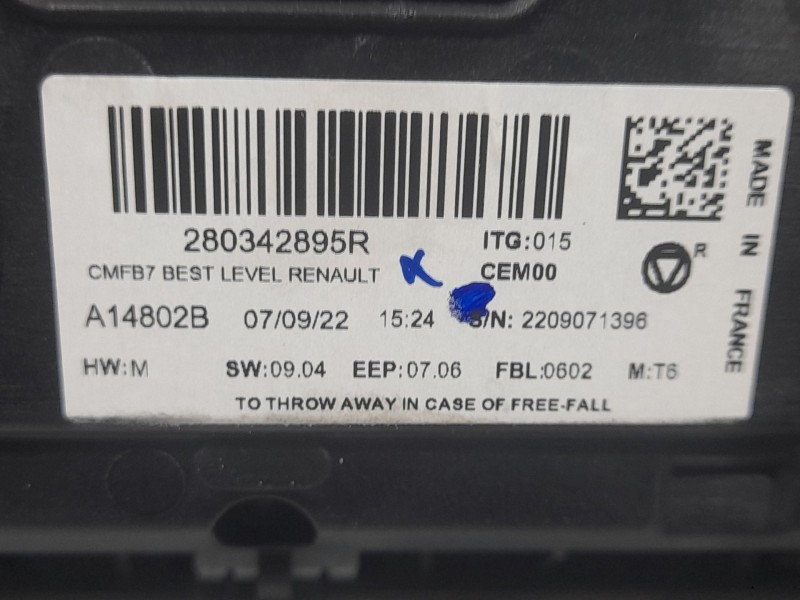 Recambio de sistema navegacion gps para renault captur ii (hf_) tce 140 (hfn0) referencia OEM IAM 280342895R  