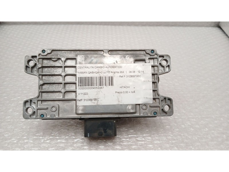 Recambio de centralita cambio automatico para nissan qashqai+2 (jj10) acenta 4x4 referencia OEM IAM 31036BT95C  HITACHI