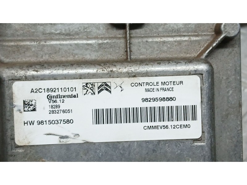 Recambio de centralita motor uce para peugeot 2008 (--.2013) style referencia OEM IAM   