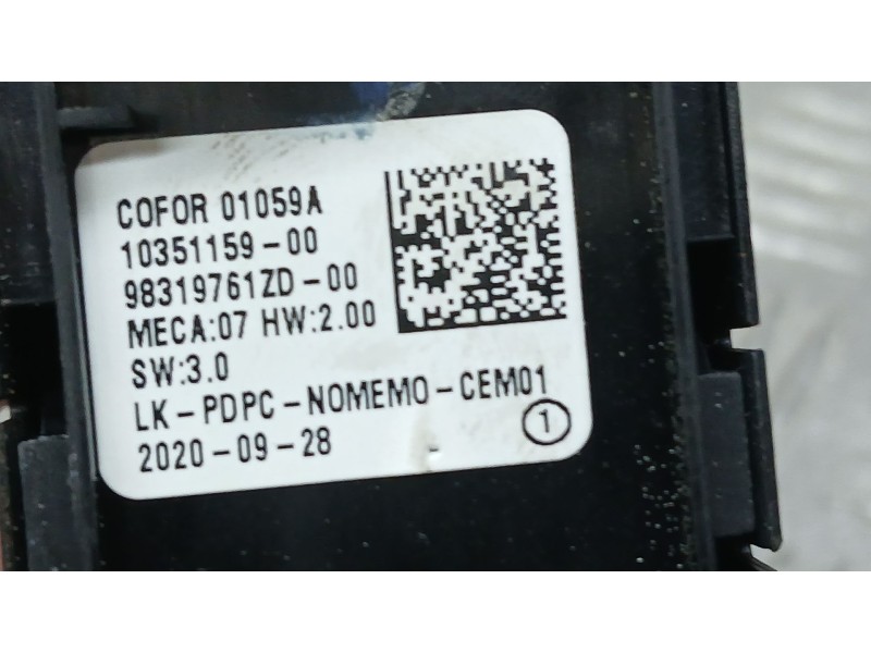 Recambio de mando elevalunas delantero izquierdo para peugeot 308 ii (lb_, lp_, lw_, lh_, l3_) 1.5 bluehdi 100 referencia OEM IA