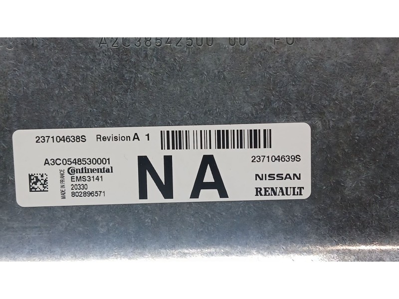 Recambio de centralita motor uce para dacia sandero iii 1.0 tce 90 referencia OEM IAM   