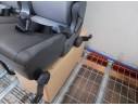Recambio de asiento trasero izquierdo para toyota hi-ace referencia OEM IAM  RECLINABLE 3ª O 4ª FILA TOCADO