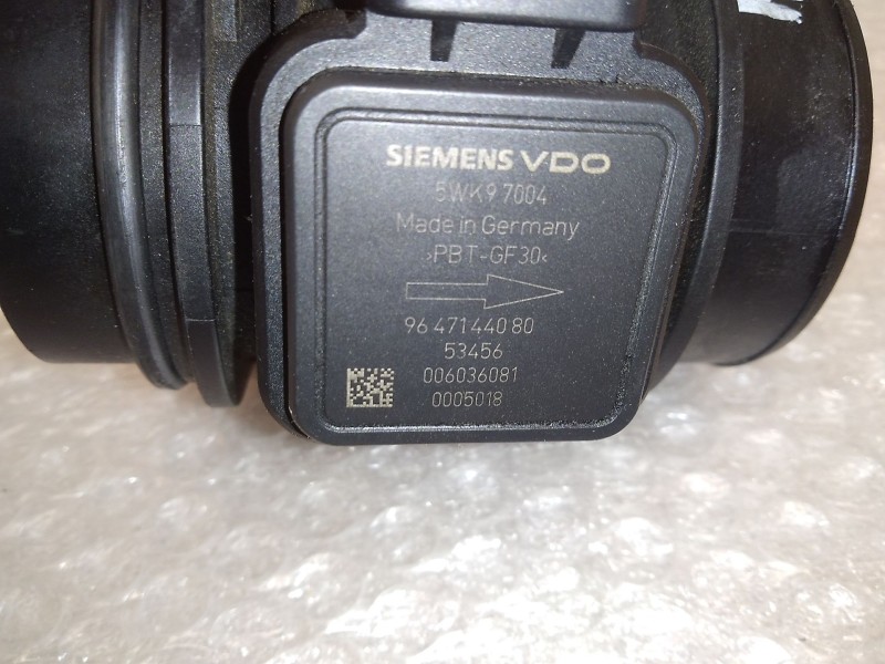 Recambio de caudalimetro para peugeot 207 x-line referencia OEM IAM 9647144080 5WK97004 SIEMENS VDO
