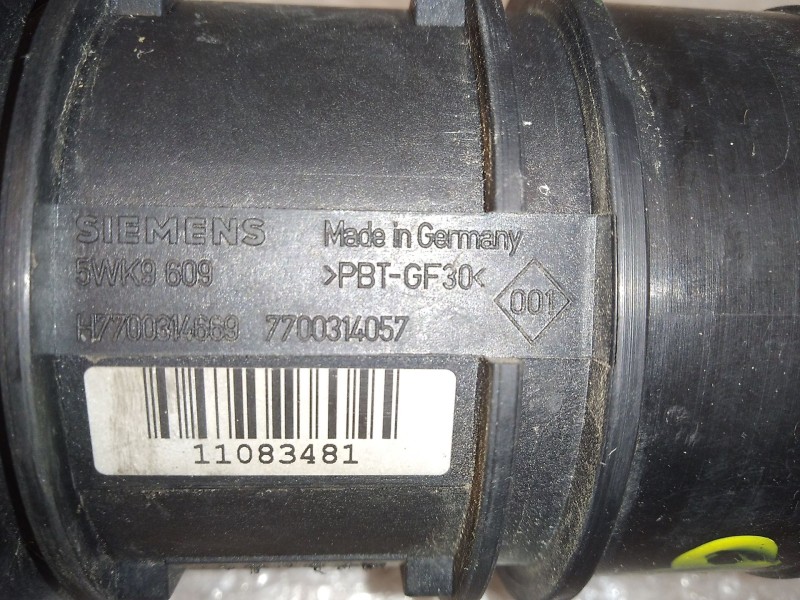 Recambio de caudalimetro para renault laguna ii (bg0) authentique referencia OEM IAM 7700314057 5WK9609 SIEMENS