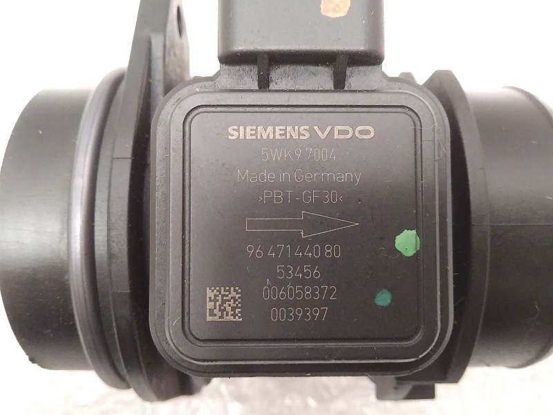 Recambio de caudalimetro para ford fiesta (cb1) ambiente referencia OEM IAM 9647144080 5WK97004 SIEMENS VDO