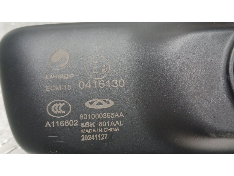 Recambio de espejo interior para jaecoo 7 phev 1.5 tgdi 255kw referencia OEM IAM 601000365AA A116602 20241127