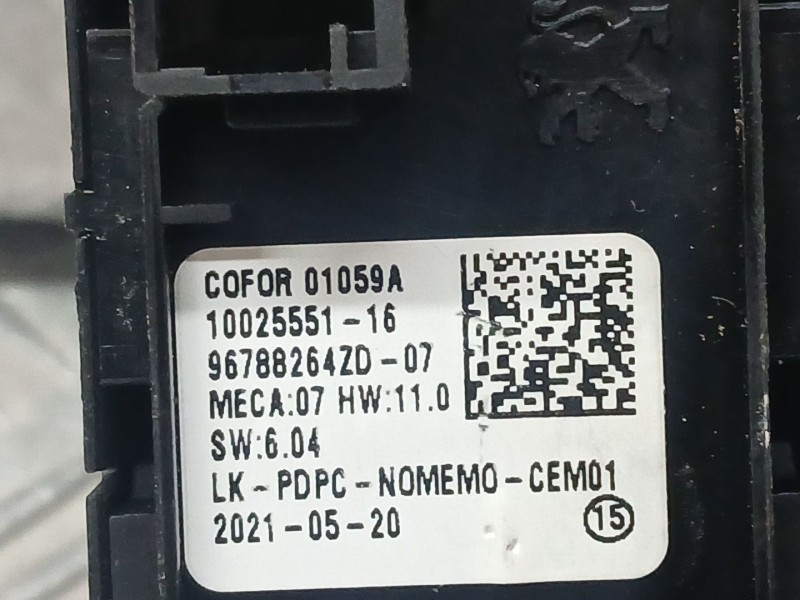 Recambio de mando elevalunas delantero izquierdo para citroën c4 iii (ba_, bb_, bc_) 1.5 bluehdi 130 (bbyhzb) referencia OEM IAM