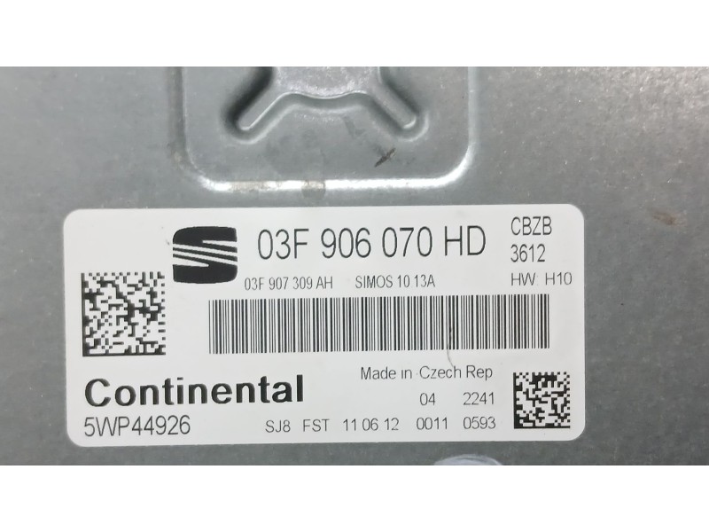 Recambio de centralita motor uce para seat altea (5p1) 1.2 tsi referencia OEM IAM   