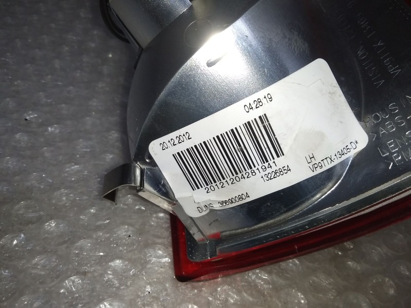 Recambio de piloto trasero izquierdo para opel insignia sports tourer sport referencia OEM IAM 13226854 VP9TTX13405D DE MALETERO