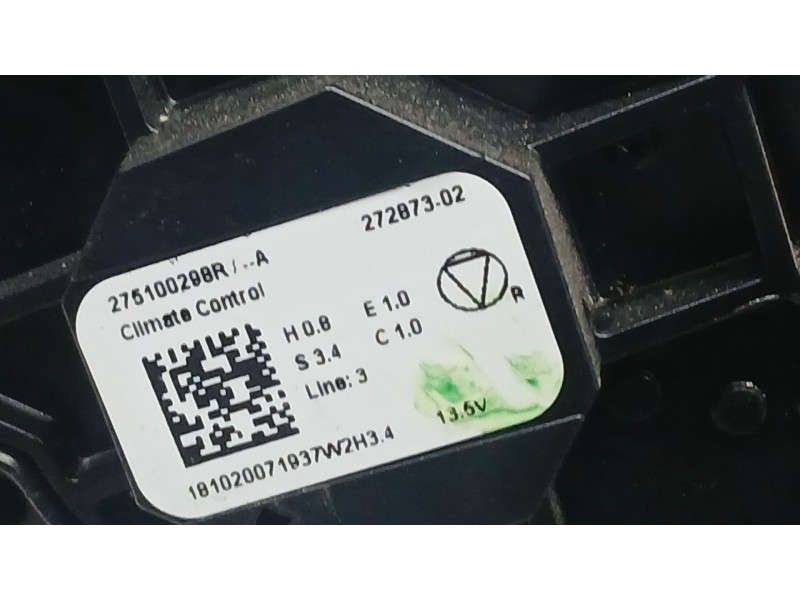 Recambio de mando climatizador para dacia sandero iii 1.0 tce 90 referencia OEM IAM 275100298R  27287302